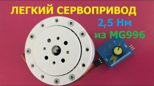 Легкий серво-привод на 25 кгсм / Lightweight servo drive 25 kgcm