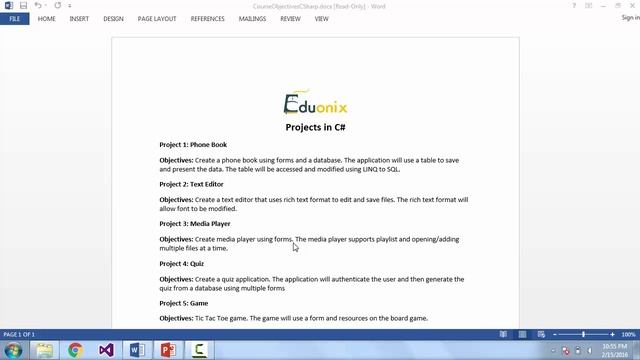 Projects in CSharp - Learn By Building Projects