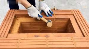 Постройте многоцелевую дровяную печь из красного кирпича и глины