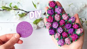 Вы ДОЛЖНЫ это УВИДЕТЬ ! Розочки из фоамирана за 2 МИНУТЫ