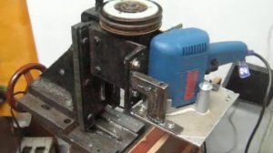 Установка фрезера "Фиолент" на фрезерное приспособление.