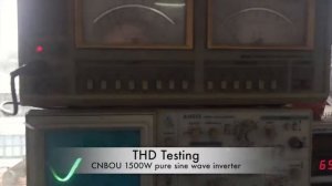 1500w inverter THD testing