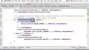 Tour of the Sample Digital WatchFace java code