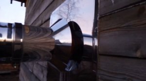 Дымоход через стену(90 градусов) , в доме из бруса, Ferrum (Феррум) нержавеющий сэндвич.