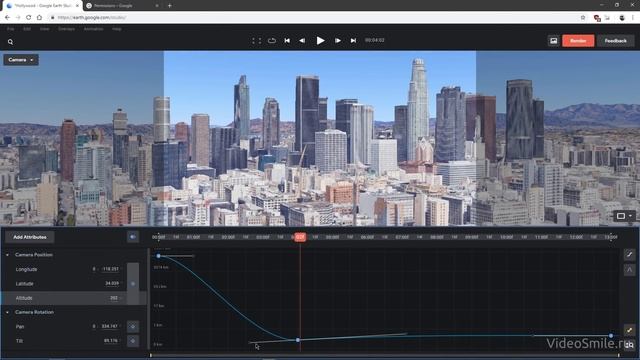 Эффектная анимация в Google Earth Studio смотреть онлайн