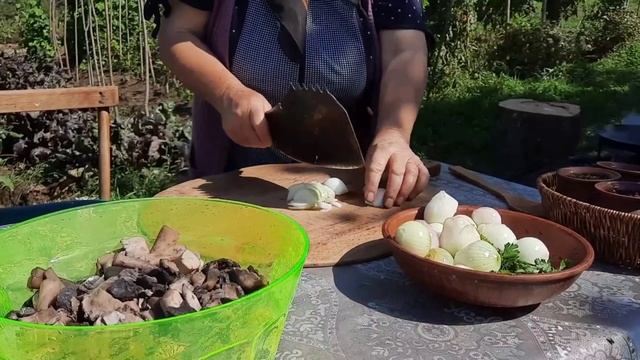 Жаренные Грибы Азербайджанская Кухня Деревенская Кухня Рецепты бабушки