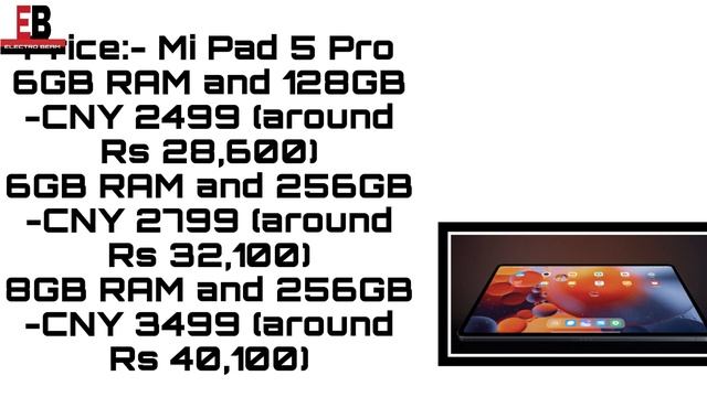 Xiaomi Mi Pad 5 And Mi Pad 5 Pro Tablet смотреть онлайн