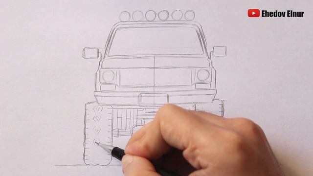 Как нарисовать машину из PUBG | Ehedov Elnur смотреть онлайн