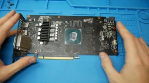 РЕМОНТ ASUS DUAL GTX 1060, ищем неисправную банку памяти тепловизором)