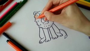 Как нарисовать льва. Учимся рисовать льва.
