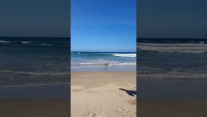 Зона обратного течения,наглядно.Пляж Бай Зай.Камрань.Въетнам.