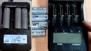 Тестирование высокотоковых литиевых аккумуляторов 18650 21700  для электросамоката шуруповерта JOUY