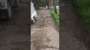 Военный санаторий Шмаковский, возвращаемся с пляжа, июль 2023 года