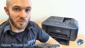 Clear Canon Check Ink E13, E16, U162, U163, 1686 and 1688 Error Messages (Low Ink Warning)