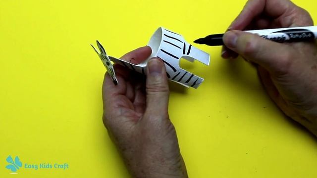 How to Make a Paper Roll Zebra | Paper Roll Craft смотреть онлайн