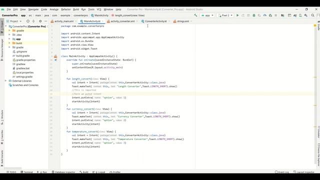 Converter Android App with Kotlin || #Spinner #OnClickListener #OnSelectedItemListener #ArrayAdapte