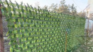 Маскировочная сетка шахматка 3D (зелёный светло-зелёный)