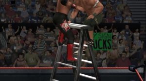 WWE Smackdown VS Raw 2008 Ladder Big Spear.mp4