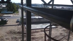 Монтаж ливнёвки труба 219, плюс воронка.