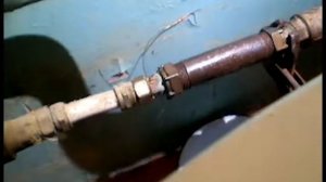 Снимаем водомер на проверку, при установки вставки  прокладки вдавились внутрь нее.