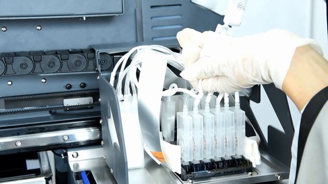 Focus Inc Vega-Jet A3 DTG Printer Step7 Load ink to ink damper