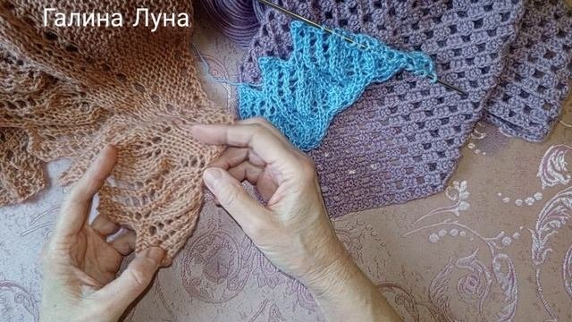 Мои текущие процессы на спицах и крючке ,вязание продвигается