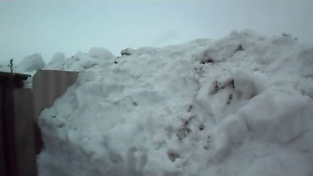 Сибирская зим, такие вот сугробы намело