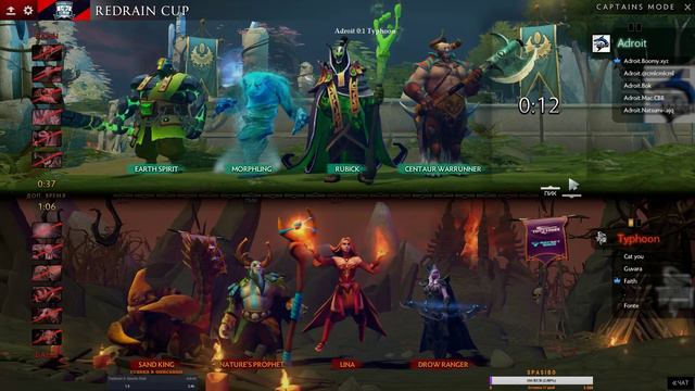 [Dota 2 Live] Typhoon E-Sports Club vs Team Adroit [RU] RedRain Cup | Bo2 | 🔴 смотреть онлайн