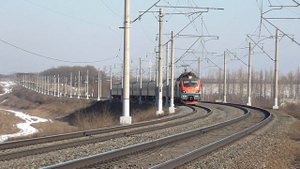 Электровоз ЭП20-056 Поезд «Таврия» 092М/091М Москва — Севастополь