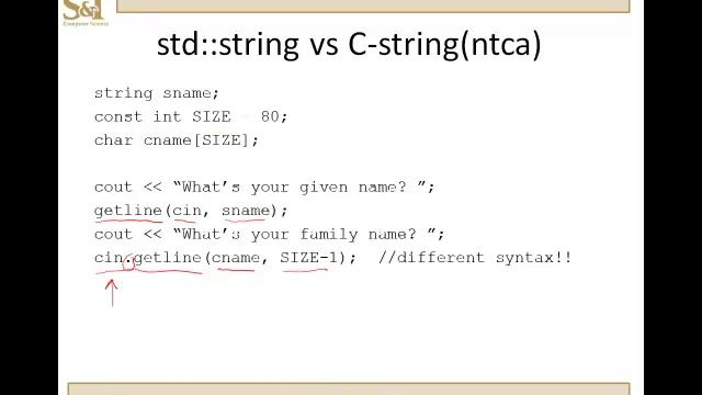 C++ Lesson 13.2 - String and Character Manipulation