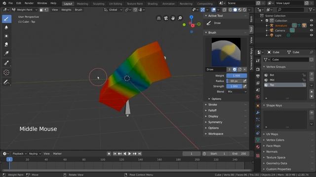 Вертекс-группы / Группы вершин | Основы Blender 2.8 смотреть онлайн