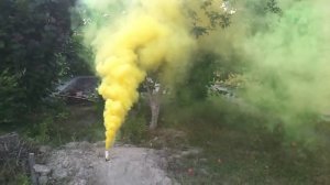 Желтая дымовая шашка Желтый дым Yellow Smoke Fountain Jorge JFS 1