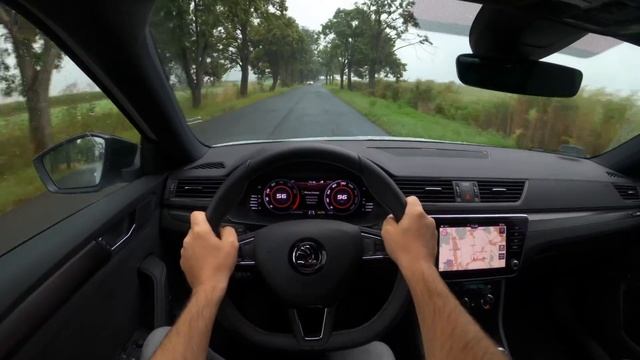 Skoda Superb Sportline 4К POV Test Drive