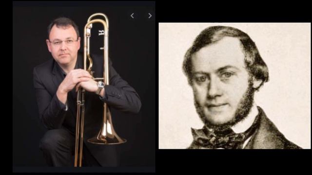Ferdinand David Concertino for trombone 2nd movement performed by Brett Baker смотреть онлайн