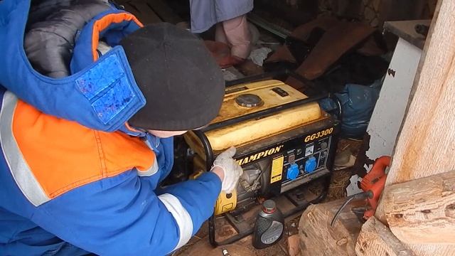 #БЕНЗОГЕНЕРАТОР champion gg3300 смотреть онлайн