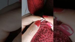 Красивая лицевая гладь при круговом вязании.