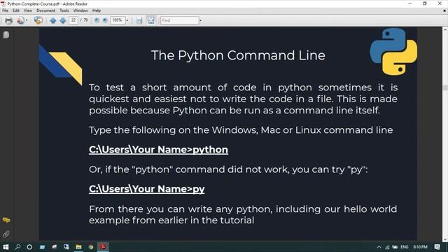 The Python Command Line