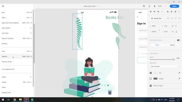 Book App Login UI - Fast Code