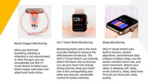 SKG V7 Smart Watch: User Guide & Manual for Connect, Track & Customize