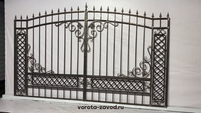 Кованые ворота модель - КРВ00766 | Компания Сейвал смотреть онлайн