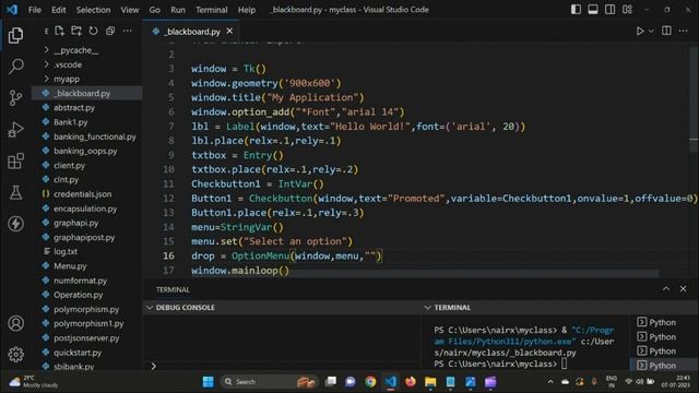 #24 - Python Tkinter for GUI Development