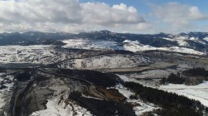 Солнцевский угольный разрез (высота 500 метров)