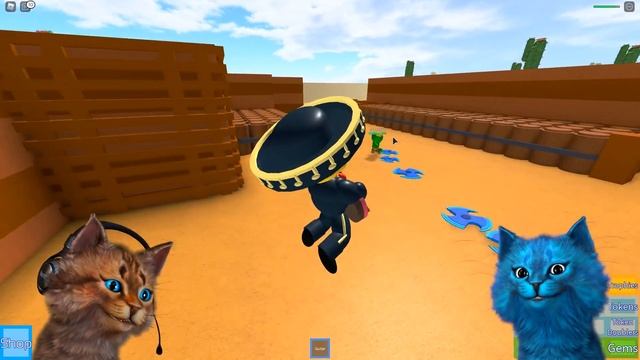 СМЕШНОЙ РОФЛ МОД БРАВЛ СТАРС В РОБЛОКС Весёлый Кот и КОТЁНОК ЛАЙК смотреть онлайн