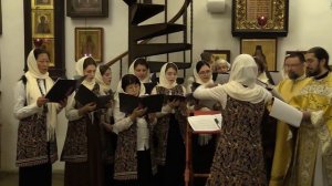 "Ликуй, мир спасенный" (Рождественская колядка). Храм Святителя Николая в Голутвине. 07.01.2022.