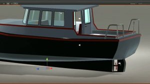 Катер Краб 800 3д модель скачать