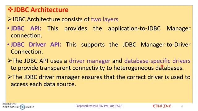 JAVA - MODULE 5 - TOPIC 6 - JAVA DATABASE CONNECTIVITY (JDBC) смотреть онлайн