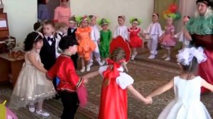 Осенний утренник Игра с бабой Ягой средняя группа