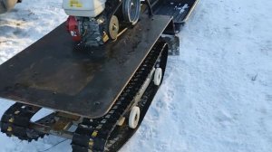 Самодельный мотобуксировщик ? Нет, это луноход !