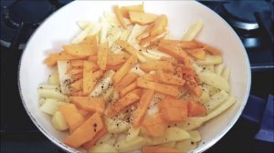 ЖАРЕНАЯ КАРТОШКА С ТЫКВОЙ