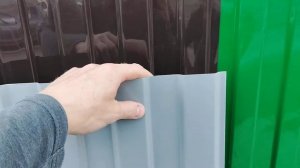 Профлист пластиковый ПЭТ цвет серый